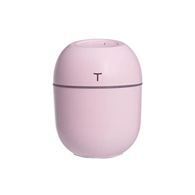 Umidificatore da 220 ml Alimentato tramite USB Dual Mode Idratante Aroma Diffusore d'aria Atomizzatore a forma di colonna da tavolo Spruzzatore, Rosa
