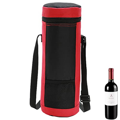 MezoJaoie Manicotto per Bottiglia d'Acqua Isolato, Borsa per Borraccia con Tracolla, Maniche per Bottiglia d'Acqua con Tracolla Regolabile Uso Caldo/F