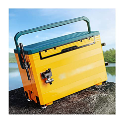 Fishing Box Multifunctional Keep Ice Tackle Storage Cooler with 4 Lifting Foot for Multi Wild Scenario Application Fishing Box 36L (Color : Red) (Yell precio