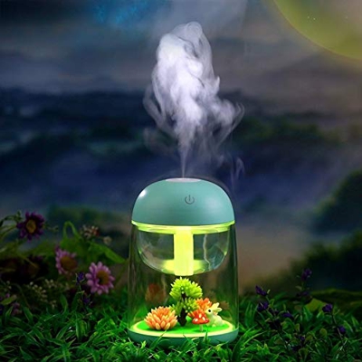 FMOPQ Imycoo WT602 2W Portable Mini Micro Landscape Design USB Charge Aromatherapy Air Humidifier with LED Colorful Light Water Tank Capacity: 180ml D