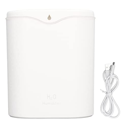 Hztyyier Umidificatore da Scrivania Umidificatore da Scrivania di Grande capacità da 2 Litri con Luce Notturna con Porta USB per Ufficio in Camera da  en oferta