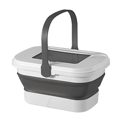 thoran Cestino da picnic extra large pieghevole con coperchio, refrigeratore portatile a tenuta stagna per viaggi, shopping, campeggio, festival music precio