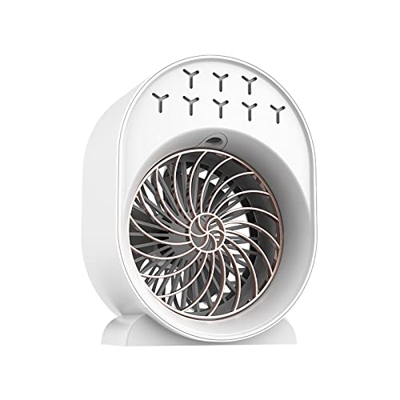 ERTUO Raffreddatore Spray, Luce Notturna Colorata, Ventola Portatile USB con riduzione del Rumore e silenziamento, Vento a Tre velocità, Ventilatore g