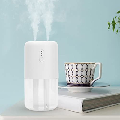 OUKENS Umidificatore d'Aria, 280 ml Umidificatore a Doppia spruzzatura di Grande capacità Luce Ambientale 30db Design Silenzioso Umidificatore di Rica