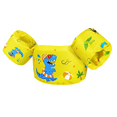 Gilet da Nuoto per Bambini - Giacca da Nuoto per Giubbotto di Galleggiabilità a Dinosauro per Ragazzi Gilet di Salvataggio con Ali D'acqua Fascia Brac