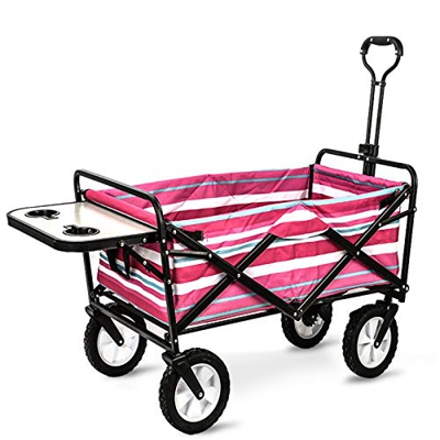 Picnic Portable Outdoor Supermarket Pet Folding Four Wheels Fishing Grocery Shopping Camping Car Camping Car 80X50X28CM 9 (16)