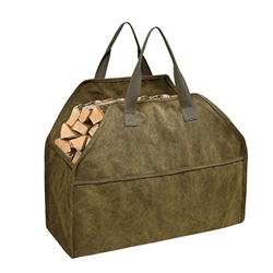 Firewood Tote Bag Firewood Log Carrier Tote Bag Portable Large-Capacity Firewood Bag Fireplace Wood Stove Accessories for Picnics Camping Sports Equip características