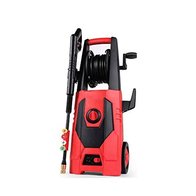 1886 PSI Electric Pressure Washer 1.85 GPM High Pressure Washer 1800W Electric Power Washer Cleaner with Hose Reel 4 Nozzles