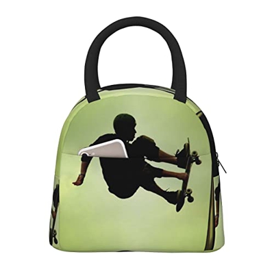 Borsa termica per il pranzo da donna, ampia aperta, isolata, impermeabile, impermeabile, a prova di perdite, per uomini, ragazze, bambini, picnic, lav