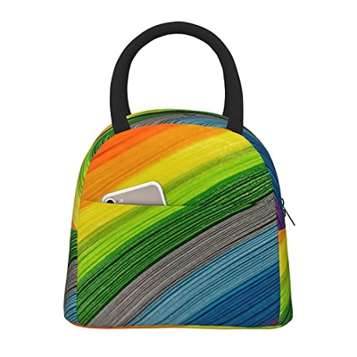 Borsa termica per il pranzo da donna, ampia aperta, isolata, impermeabile, impermeabile, a prova di perdite, per uomini, ragazze, bambini, attività da
