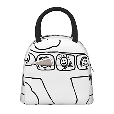 Borsa termica per il pranzo da donna, ampia apertura isolata, impermeabile, impermeabile, a prova di perdite, per uomini, ragazze, bambini, attività a