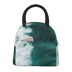 Borsa termica per il pranzo da donna, ampia aperta, isolata, impermeabile, impermeabile, a prova di perdite, per uomini, ragazze, bambini, picnic, lav en oferta