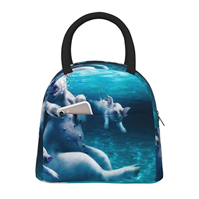Borsa termica per il pranzo da donna, ampia apertura isolata, impermeabile, impermeabile, a prova di perdite, per uomini, ragazze, bambini, attività a