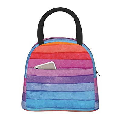 Borsa termica per il pranzo da donna, ampia aperta, isolata, impermeabile, impermeabile, a prova di perdite, per uomini, ragazze, bambini, attività da