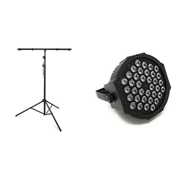 TIGER LIS7-BK Stativo luci per fotografi & TEMPO DI SALDI Faro Rgb 36W Con 36 Led Di Vari Colori Discoteca Sensore Sonoro Luce Colorata en oferta