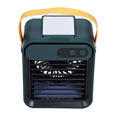 Raffreddatore d'aria, Delaman USB Tipo C Raffreddatore d'aria da tavolo Ventola del condizionatore d'aria con testa di scuotimento con specchio per su