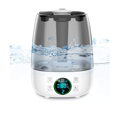 KAEREL Umidificatori ad ultrasuoni, Umidificatore a Funzionamento Silenzioso con ugello a 360°, Serbatoio d'Acqua Trasparente Grande da 4,5 Litri, Umi en oferta