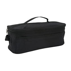 Borsa da Campeggio, Borsa per stoviglie Manico Comodo Pratico Portatile di Grande capacità per Picnic(Nero) en oferta