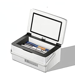 Generic Insulin Cooler Bag, Home Care Medicine Refrigerator LED Display, Thermostat Below 26℃, Household Portable Small Insulin Cooler a Battery precio