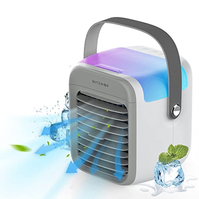 MYAMIA Blitzwolf®Bw-Fun10 4 in 1 Portatile Multifunzione Condizionatore d'Aria Ventola di Raffreddamento 300 Ml Serbatoio dell'Acqua 3 velocità del Ve