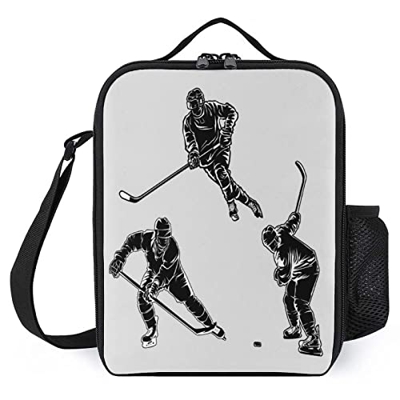 Sacco Per Il Pranzo Giocatori Sportivi Di Hockey Su Ghiaccio Pranzo Al Sacco Da Picnic A Tenuta Stagna Contenitore Per Pranzo Al Sacco Per Uomini, Adu