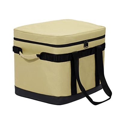 Perfeclan Borsa da campeggio di grande capacità, contenitore per stoviglie impermeabile portatile, cestino per da picnic per attività all'aperto della