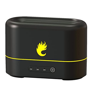 cakunmik Diffusore per umidificatore aromaterapico, Effetto di Fiamma 3D Creativo, con funzionalità Timer Atomizzatore di diffusore aromatico per Uffi