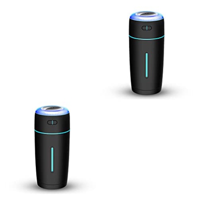 teng hong hui 2 Set di Umidificatore a LED USB Mini diffusore d'aria regolabile Camera da letto per bambini Deodorante per nebulizzatori per interni U