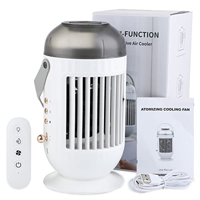 星永鑫 Raffreddatore Aria Portatile, Raffreddatore Aria Personale Arctic Dome con Telecomando, Serbatoio d'Acqua 400 Ml Volume di Nebbia Raffreddatore Ar