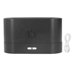 Umidificatore alimentato tramite USB da 180 ml, umidificatore automatico da scrivania con simulazione del fuoco, umidificatore per aromi silenzioso di características