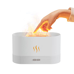 Ailgely Diffusore ambiente effetto fuoco, diffusore umidificatore di oli essenziali umidificatore per aromaterapia con Flame Light 7 colori Silenzioso precio