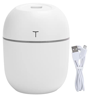 Diffusore per Aromaterapia con Umidificatore per Nebbia da 220 Ml, Dimensioni Portatili Mni, Nessun Rumore, Alimentato Tramite USB, Luce a Led, Diffus