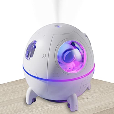 A/R Mini Umidificatore - Umidificatore per Piante Carino Spazio Astronauta | Simpatico umidificatore con Luce Colorata Regolabile per Atmosfera Flash 