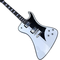AURH skjos Chitarra Elettrica, White Chrome Hardware Guitacoustic Steel Guitars Guitars Guitars Classical Guitars (Color : Wit, Size : 39 Inches) en oferta