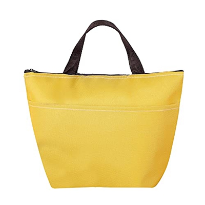 Borsa Borsa Pieghevole Isolata Colore Leggera Borsa Termica Impermeabile Borsa Solida Contenitore Porta Elettrico (Yellow, One Size)