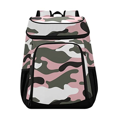 Zaino più fresco Impermeabile Beach Cooler Bag Camouflage Esercito Pranzo Zaino Leggero Campeggio Borse