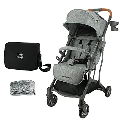 Passeggino Cassy leggero e compatto - pieghevole con una mano (mama bag + habillage pluie)