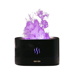 Qoier Umidificatore a fiamma simulato, Umidificatore d'aria da 180 ml, Attrezzatura multifunzionale portatile per Home Office Yoga Gym precio