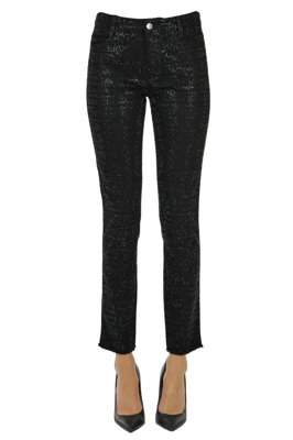 Embellished slim jeans