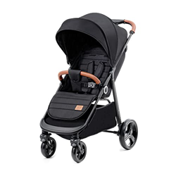 kk Kinderkraft GRANDE PLUS Passeggino Leggero dalla nascita fino 22 kg, Pieghevole con una mano, Posizione sdraiata, L'ammortizzazione su tutte le ruo precio