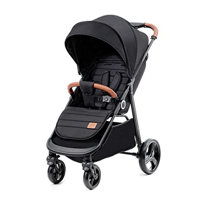 kk Kinderkraft GRANDE PLUS Passeggino Leggero dalla nascita fino 22 kg, Pieghevole con una mano, Posizione sdraiata, L'ammortizzazione su tutte le ruo