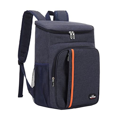 Junerain Zaino termico da 18 l, borsa frigo da picnic impermeabile con grande capacità, blu navy, 42CM*30CM*4CM