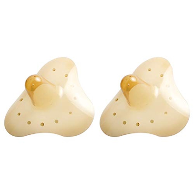 EXCEART 2 Pezzi di Allattamento Al Seno Nippleshield Copricapezzoli in Lattice Copri Capezzoli Nursery Protector Allattamento Al Seno Elementi Essenzi