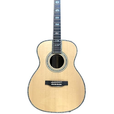 GaYouny Chitarra Acustica in Stile Om di Alta qualità, Nuova Chitarra Abete Rosso Solido, Reale Guitarra Acustica Beatirce (Color : Guitar And Case, S