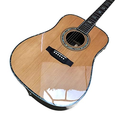GaYouny Chitarra Acustica, Solid Cedar Nuovo Tipo Type Body Body da 41 Pollici Intagli for Chitarra Beatirce (Color : Guitar And Case, Size : 41 Inche