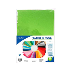 FELTRO IN FOGLI | VERDE CHIARO - 40X60 (10 fogli) precio