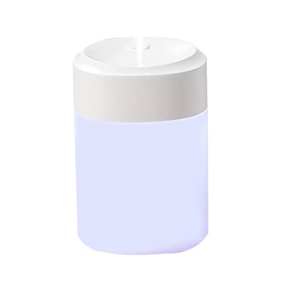 Shichangda Mini Umidificatore - Mini umidificatore Freddo colorato - Umidificatori Portatili con luci LED Colorate, Alimentazione USB, Bianco/Rosa
