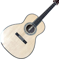 GaYouny Tutto in Legno massello da 37,5 Pollici 000 for Chitarra Acustica Stile, Top Abete Rosso Solido, Palissandro in Palissandro e Lati Chitarra Be características