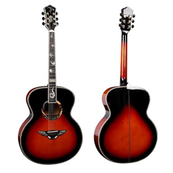 GaYouny Chitarra Acustica del Corpo 'Acero del Tramonto del Tramonto 42 Pollici, Vera Tastiera di Ebano di, Chwochi C-20 Top Solid Spruce Guitarrs Bea precio