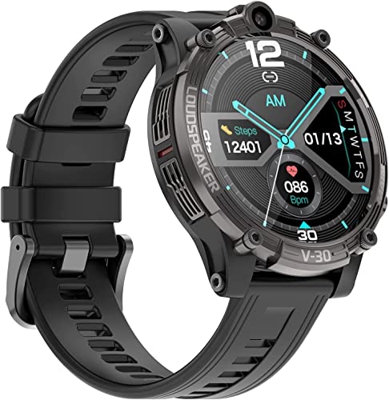 Smartwatch sportivo Orologio fitness con cardiofrequenzimetro Orologio intelligente da uomo Chiamata Bluetooth Pressione sanguigna Frequenza cardiaca 